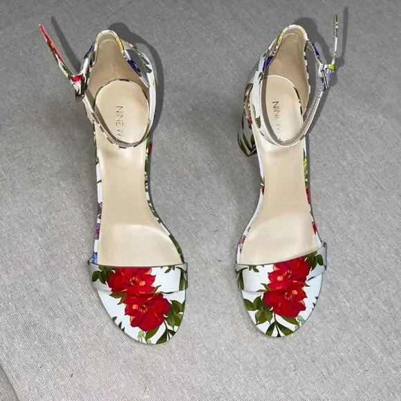 Nine West | NWOB Sandy Women's Block Heel Dress Sandals | Size 9.5 - Picture 8 of 12